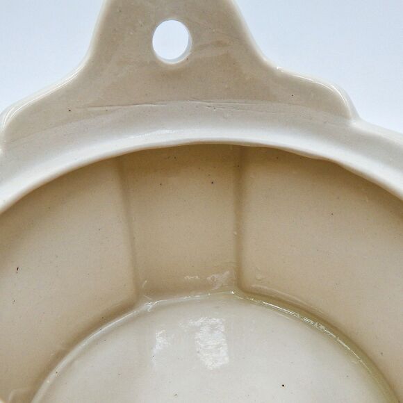 Stoneware Blue Onion Wall Salt Cellar Pig Crock Lid Cobalt Hanging Taiwan - Picture 11 of 12
